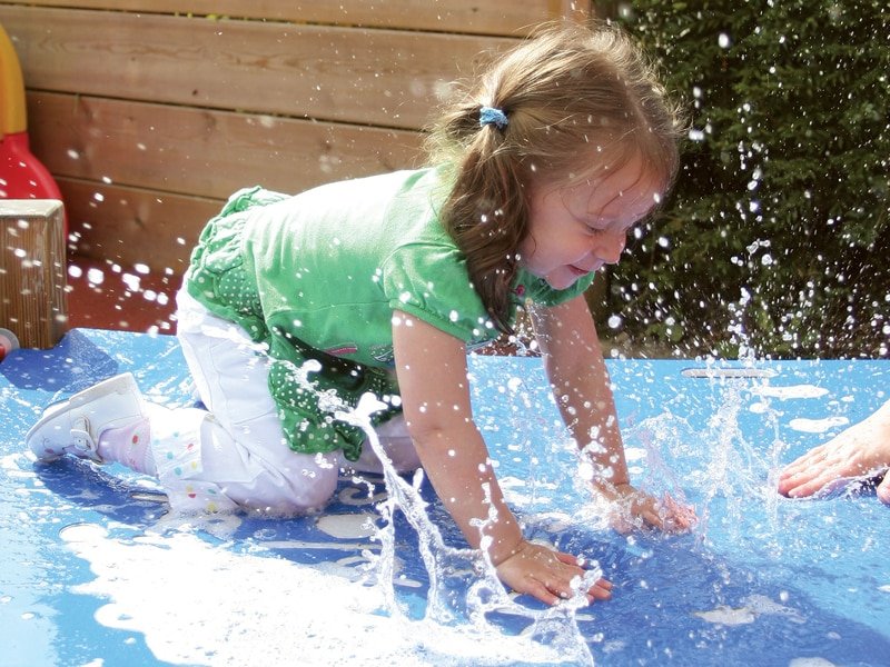 water and sand play
