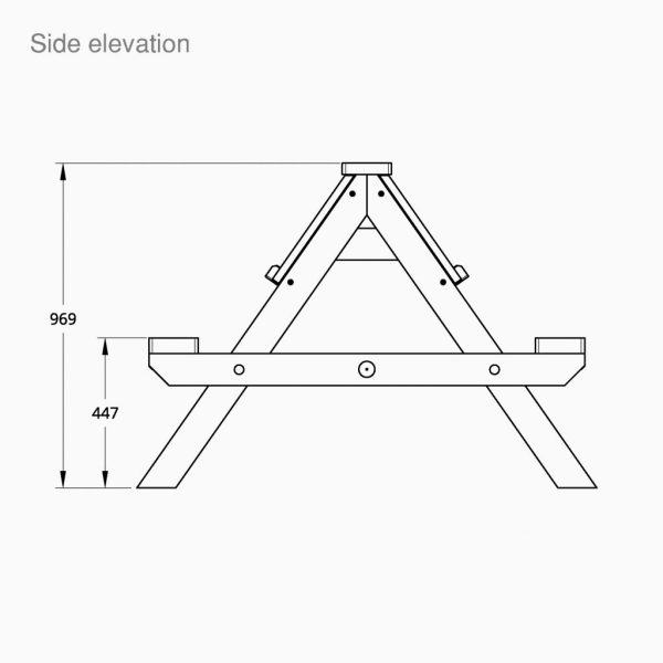Chalkboard Easel Picnic Table ESP Play