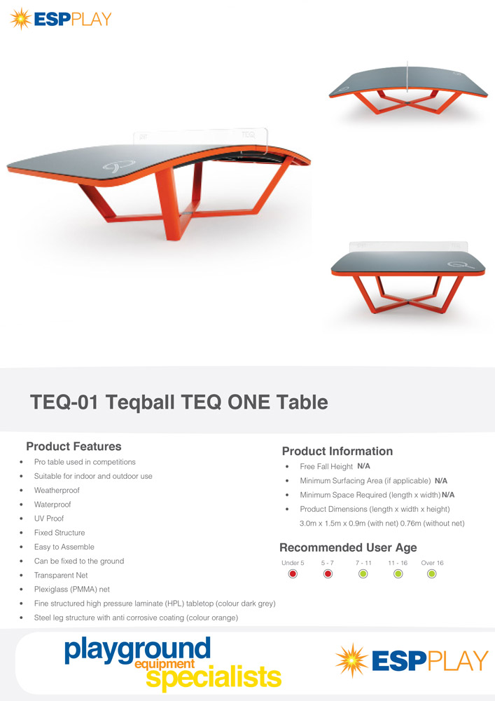 Teqball TEQ ONE Table ESP Play